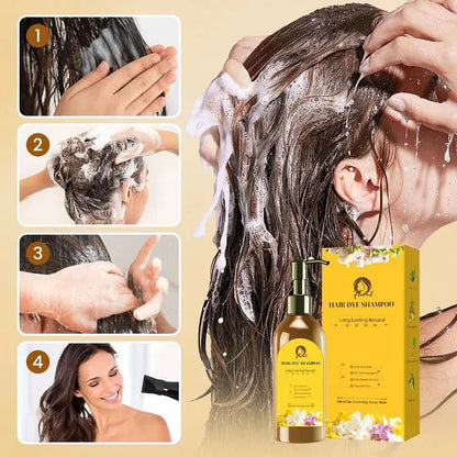 Everglow Japanese Long Lasting Natural Hair Dye Shampoo