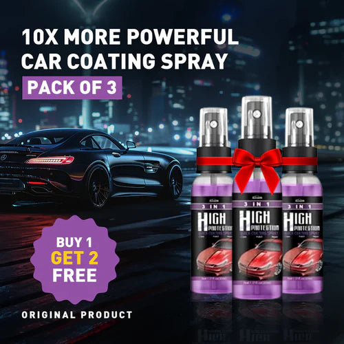 10x More Powerful Car Coating Spray - Triple Shield Bundle ( FREE 2 Sprays )