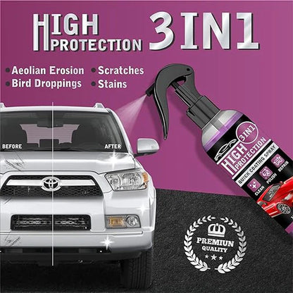 10x More Powerful Car Coating Spray - Triple Shield Bundle ( FREE 2 Sprays )