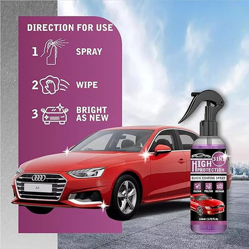 10x More Powerful Car Coating Spray - Triple Shield Bundle ( FREE 2 Sprays )