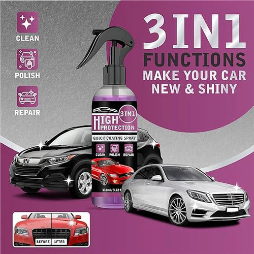 10x More Powerful Car Coating Spray - Triple Shield Bundle ( FREE 2 Sprays )