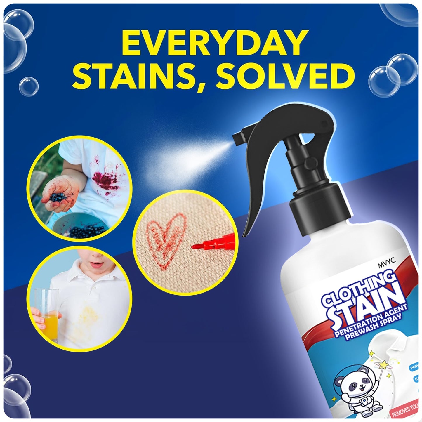 Penetration Agent Prewash Spray - Spray & Say Goodbye to Stains